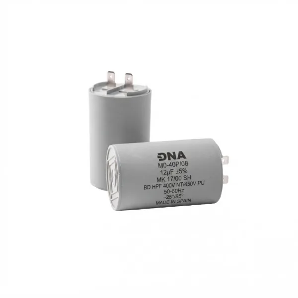 Condensateur permanent 12uF à cosses 450V pour moteur monophasé