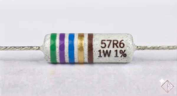 Résistances 1W 1% - 57R6