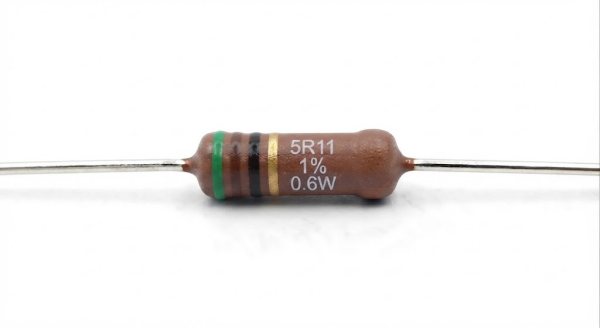 Résistances 0207 (0.6W) 1% - 5R11