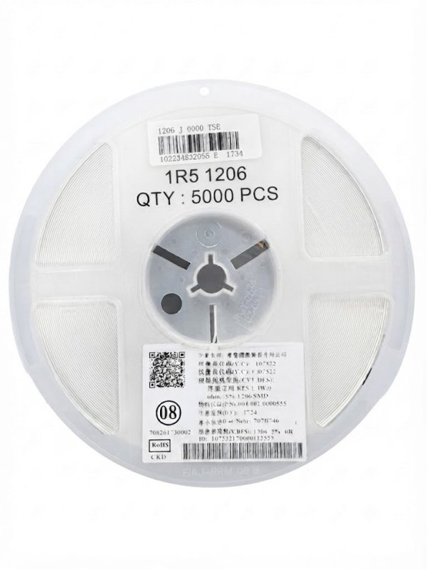5000 pcs SMD Resistor 1206 1R5 1/4W ±1%(T)