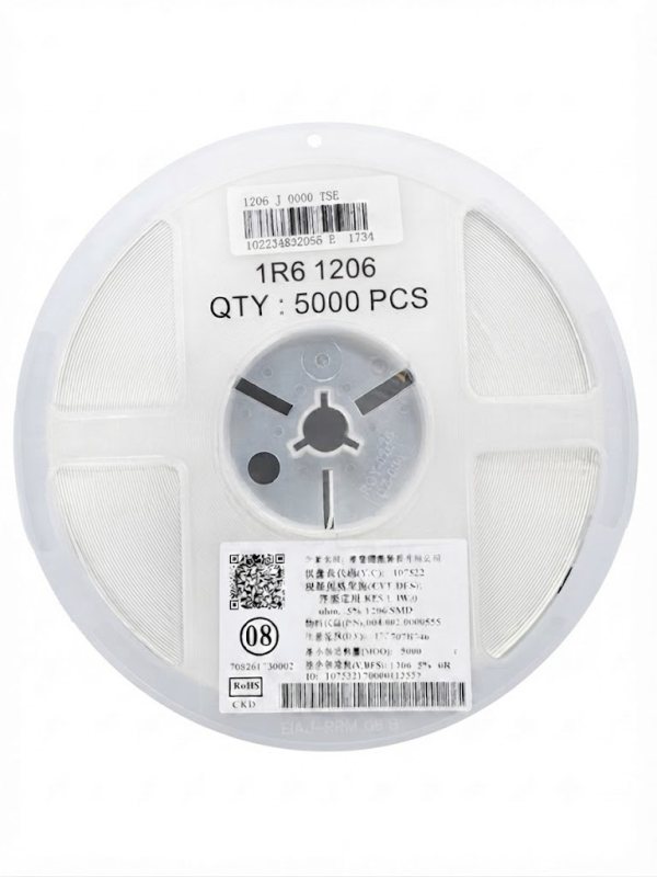 5000 pcs SMD Resistor 1206 1R6 1/4W ±1%(T)