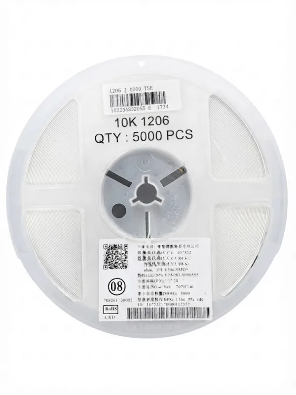 5000 PCS Résistances SMD 1206 10K 1/4W ±1%(T)