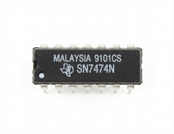MC14027 Integrated Circuit, Two D Flip-Flops - DIP14