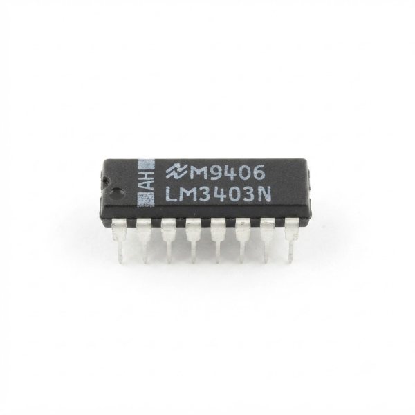 Quad Operational Amplifier Integrated Circuit, LM3403N, DIP14