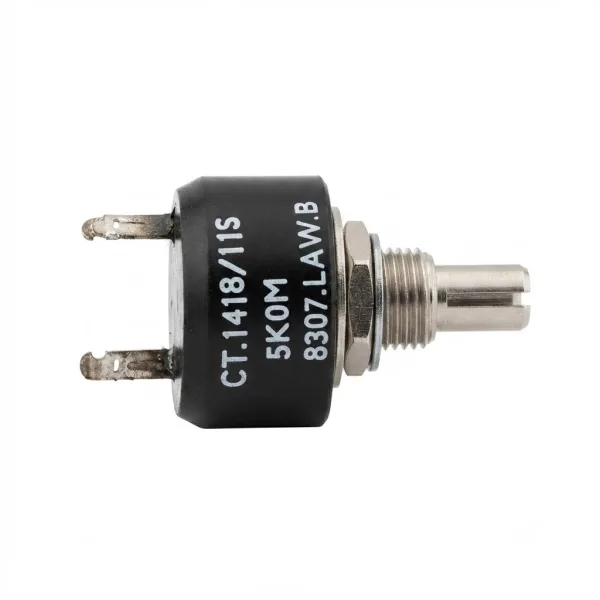 Potentiomètre Colvern en plastique conducteur 24 mm, 1 watt (1 W), 5 kΩ, linéaire