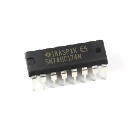 Circuit intégré SN74HC174N, six bascules D , DIP-16