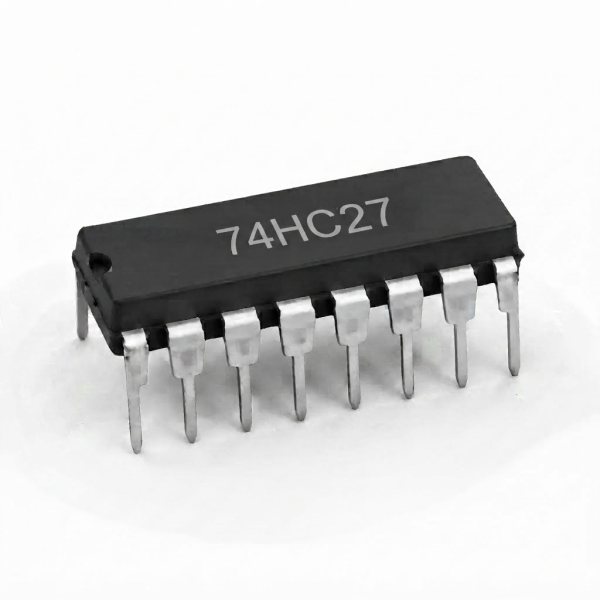 CD74HC27E Integrated Circuit, Three Independent 3-Input NOR Gates, DIP-14