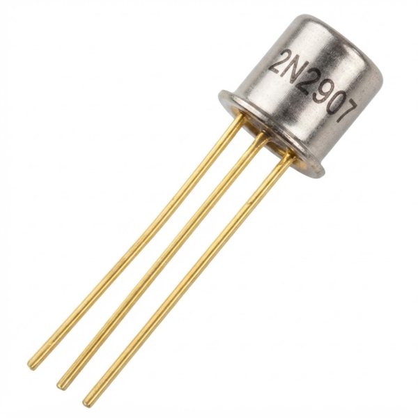 ترانزستور ثنائي القطبية PNP، 2N2907 TO-18 THT (40V/ 600mA)