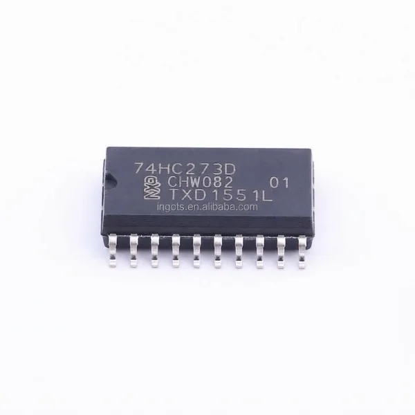 Circuit intégré 74HC273D , huit bascules D , SMD SOIC-20