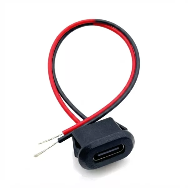Connecteur USB Type C femelle avec câble 10cm