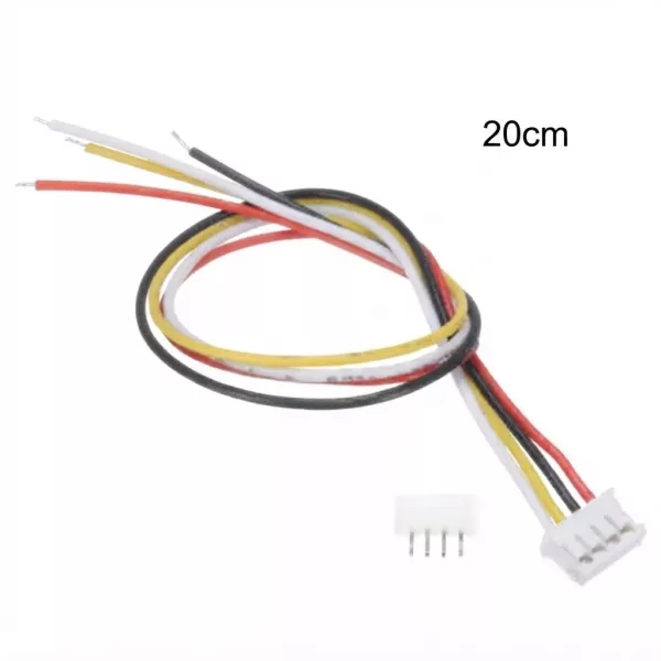 Cable connecteur JST XH2.54 26AWG 20cm Male/Femelle - 4 PIN