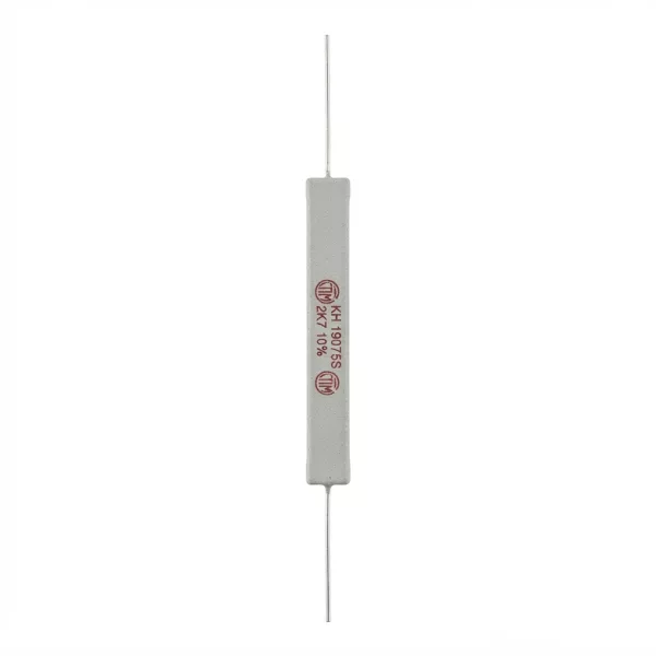 Résistance cimentée bobinée de haute puissance 2K7 , 11W , 74mm