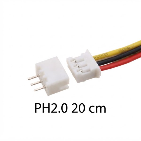 كابل موصل JST PH 2.0 26AWG 20cm ذكر/أنثى - 3 دبابيس