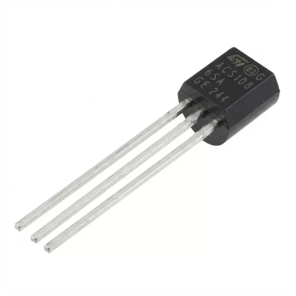 Triacs Commutateur CA protégé contre les transitoires STMicroelectronics, ACS108 0.8A 600V TO-92