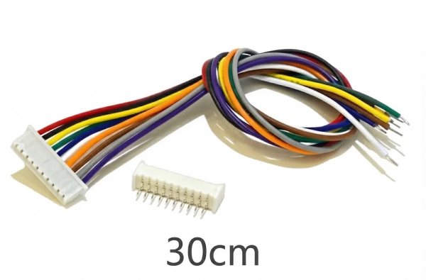 Cable connecteur JST XH2.54 26AWG Male/Femelle 30 cm- 10 PIN