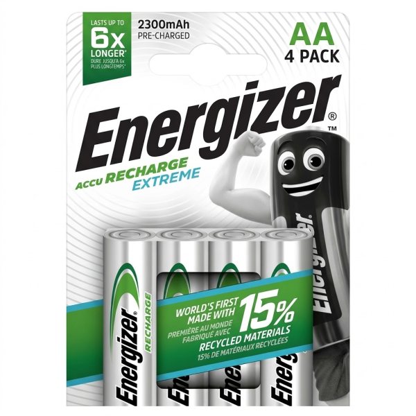Pile Ni-Mh ENERGIZER R6 AAx4, 2300 mAh RECHARGEABLE
