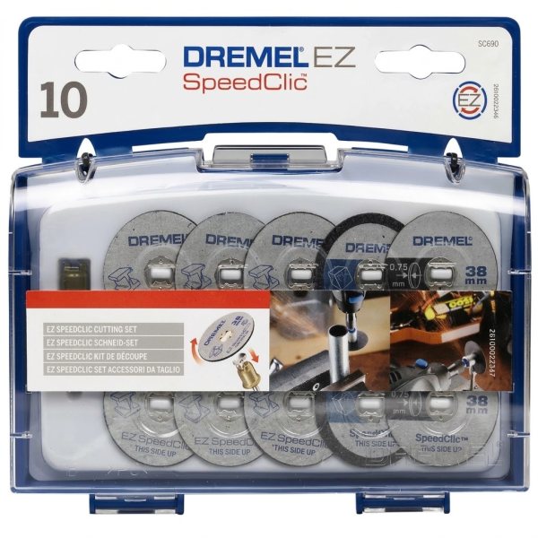 Coffret Dremel EZ SpeedClic 10 disques à tronçonner