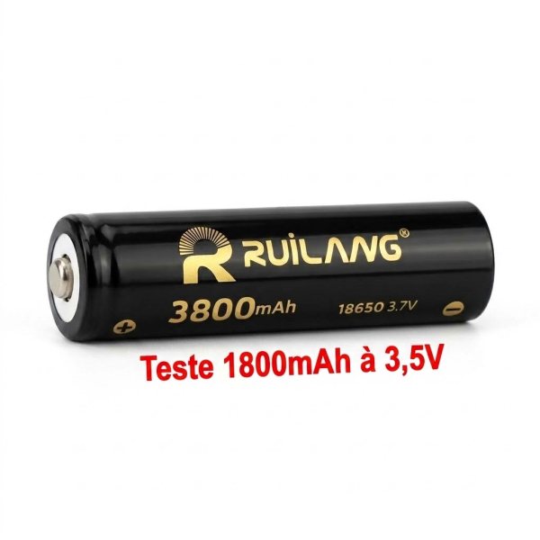 بطارية ليثيوم Li-on قابلة للشحن Ruilang، 18650 3.7V 3800mAh