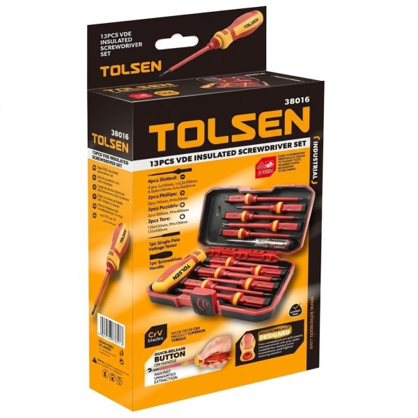 Kit Tournevis isolé 13PCS vde TOLSEN 38016