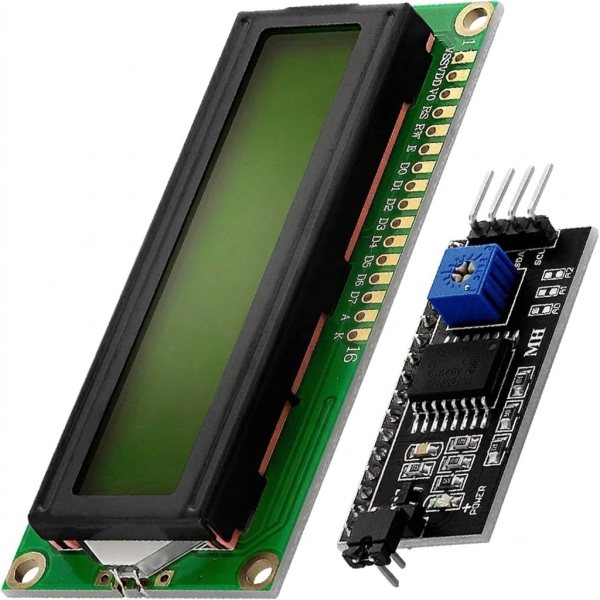 شاشة عرض LCD 1602 بواجهة I2C - LCD 1602 I2C أخضر
