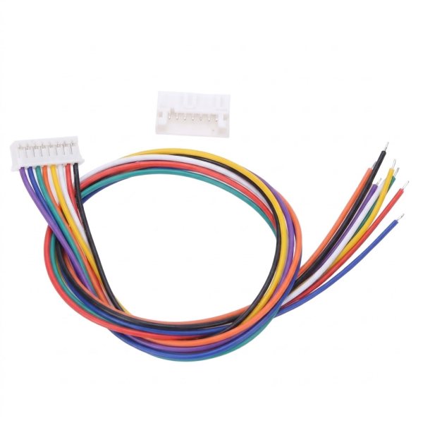 كابل موصل JST PH 2.0 26AWG 20cm ذكر/أنثى - 8 دبابيس