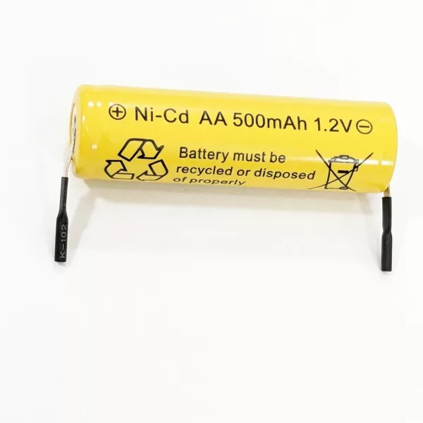 Batteries Ni CD AA Rechargeables 1.2v 500mAH
