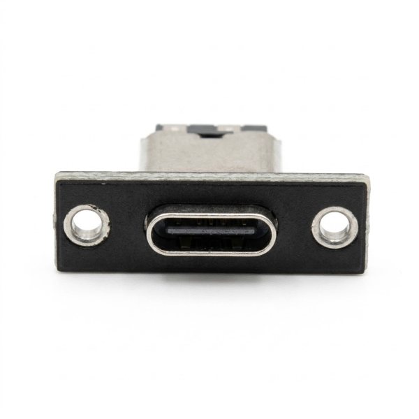 prise USB 3.1 de Type C femelle avec plaque de fixation à vis , 2 broches