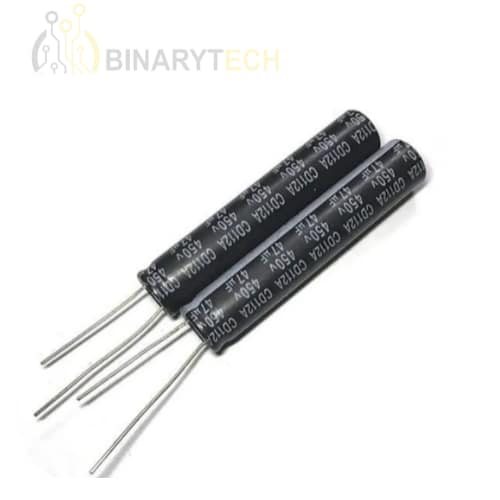 مكثف كيميائي ألومنيوم Elite، 120uF 450V TH105° 12x50mm