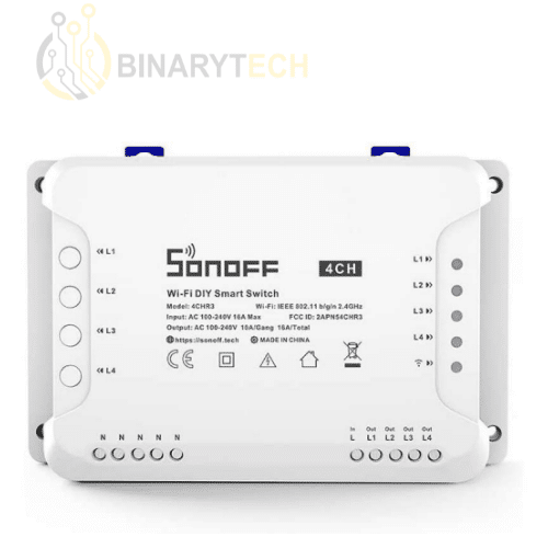 WIFI Commutateur Intelligent SONOFF R4 4CHR3 avec contrôle RF