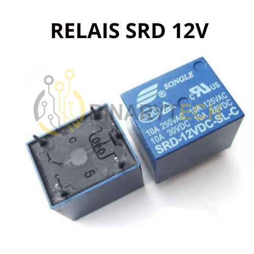 Relais de puissance Forme C SPDT Ningbo Songle, SRD-12VDC-SL-C 12VDC 250VAC 10A