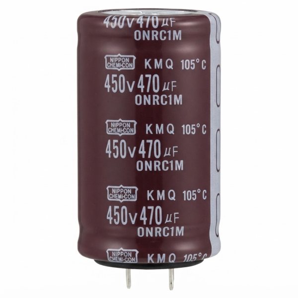 مكثف كيميائي ألومنيوم، 470uF 450V، 35x60mm