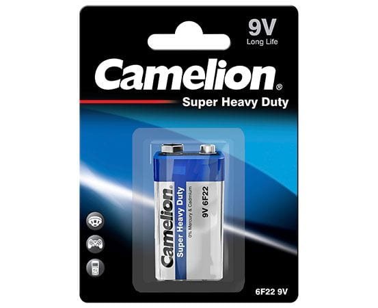 Pile 9V Carbon-Zinc CAMELION, 6F22 Super Heavy Duty