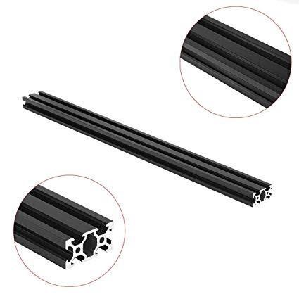 سكة خطية V-Slot 20mm x 40mm (1M - أسود مؤكسد)