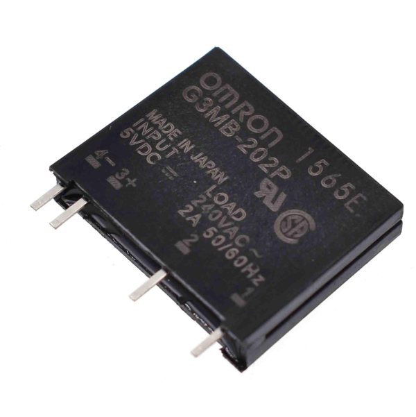 Relais statique SSR à 1 contacte OMRON, G3MB-202P 5VDC 1A 240VAC