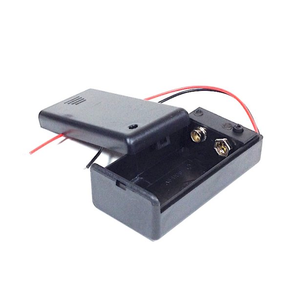 Support Batterie 9V Holeder + interrupteur