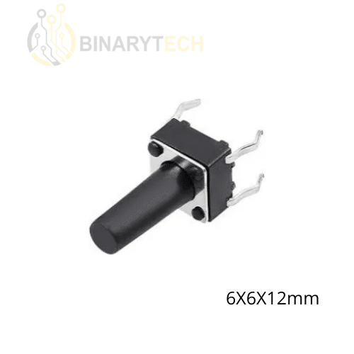 Commutateur tactile, bouton poussoir 6x6x12mm HT