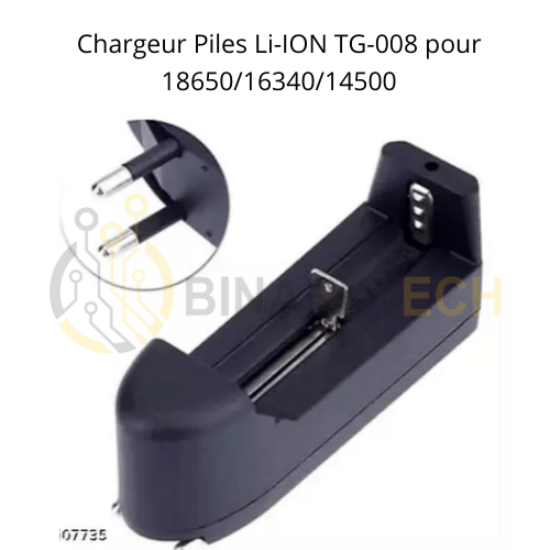 Chargeur Piles Li-ION TG-008 pour 18650/16340/14500