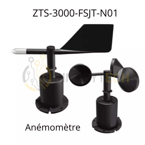 Kit Anémomètre ZTS-3000-FSJT-N01 vitesse et de direction du vent RS485