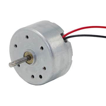 Moteur DC 3V 24.4x12.3mm, JQ24-351350F 5200RPM 52mA 36mW
