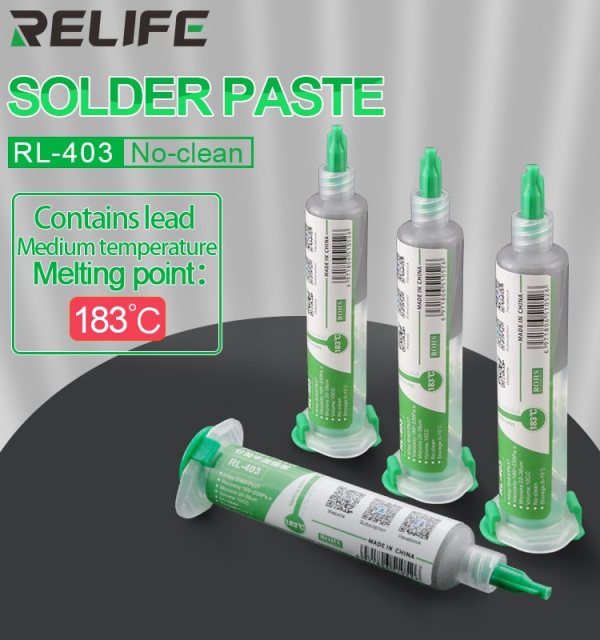 معجون لحام في محقنة RELIFE، RL-403s 35g 183°C