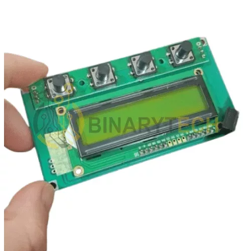 وحدة شاشة LCD 16x2 مع 4 أزرار وواجهة I2C