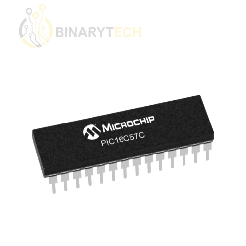 متحكم دقيق 8bit من Microchip Technology، PIC16C57-04/P MCU 3KB 72 RAM 20 I/O Dip-28 THT