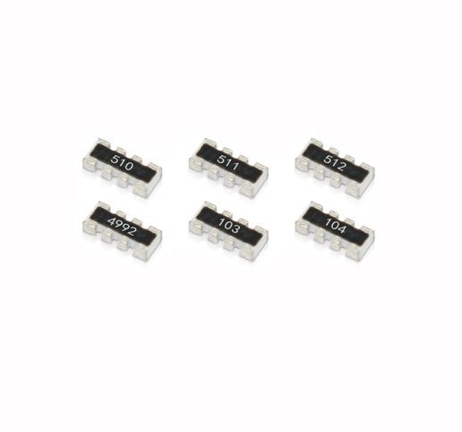 RALEC SMD Resistor Network, RTA02-4D103JTH 10K ±5% 4 resistors 4xR0402