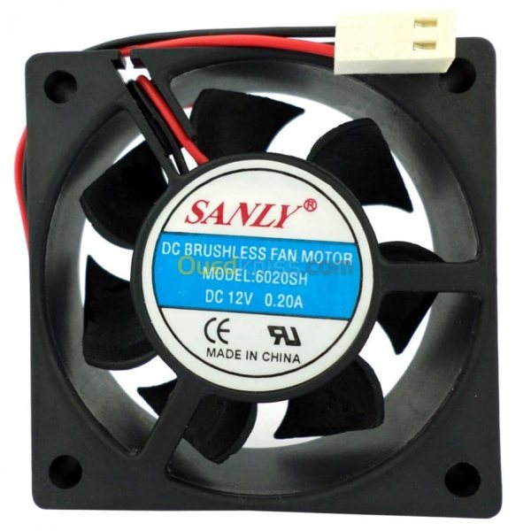 Ventilateur 12VDC 6x6cm 2.4W
