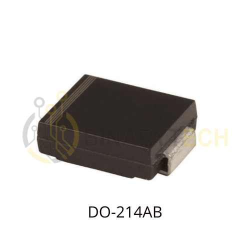 ديود حماية ESD أحادي الاتجاه من نوع TVS، VICHAY، (GFZ) 51V 1.5kW 5% DO-214AB SMC