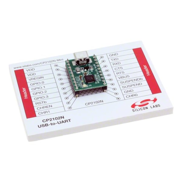 Carte interface de développement SILICON LABS, CP2102N-MINIEK USBXpress TTL DEVkit